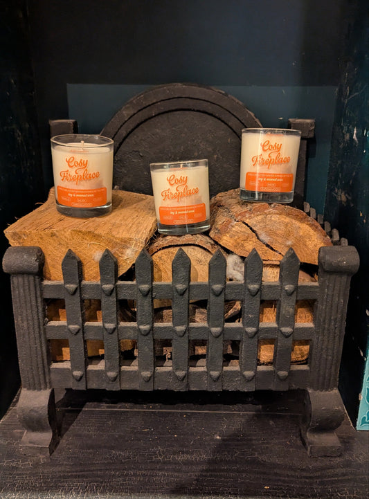 Cosy Fireplace — Evenings Made Cosy in Jar | 160g Soy & Coconut Wax Candle