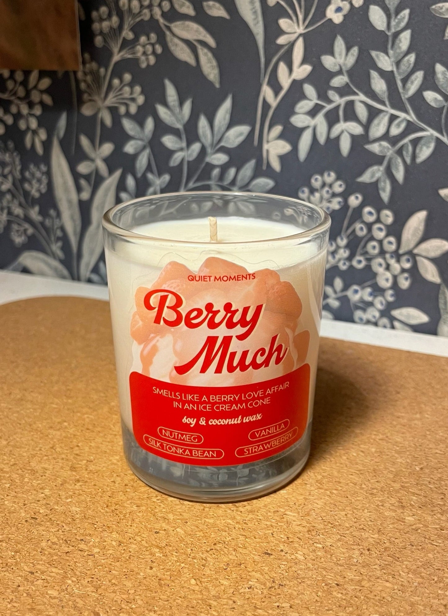 Berry Much — Strawberry Ice Cream in Jar | 160g Soy & Coconut Wax Candle