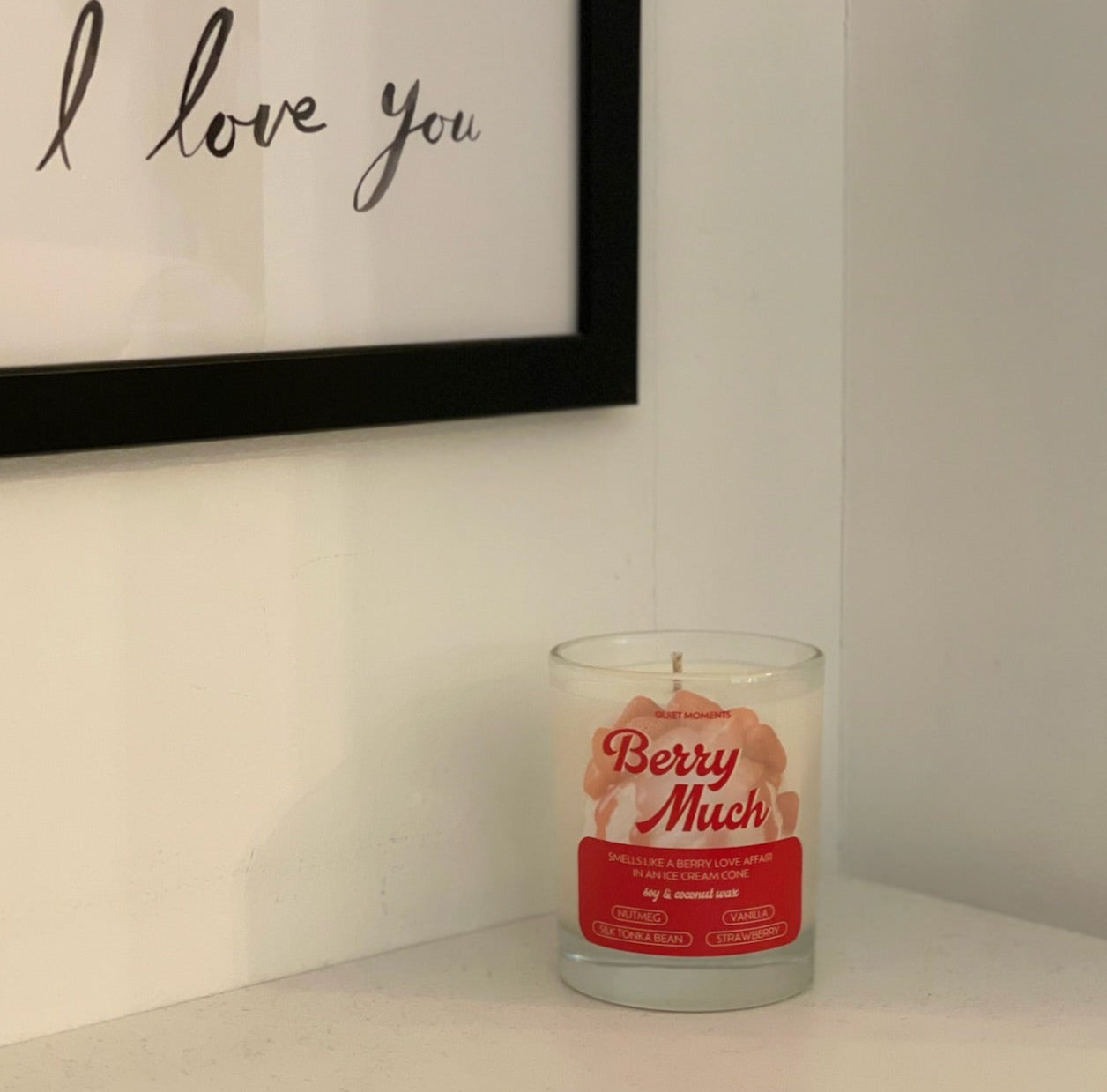 Berry Much — Strawberry Ice Cream in Jar | 160g Soy & Coconut Wax Candle