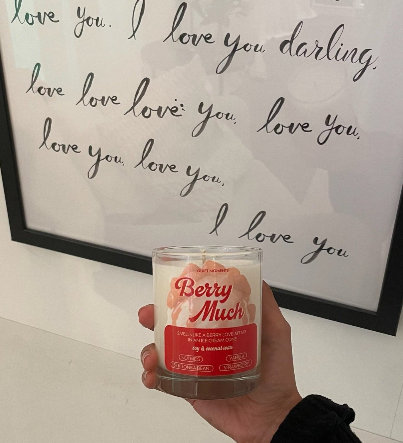 Berry Much — Strawberry Ice Cream in Jar | 230g Soy & Coconut Wax Candle