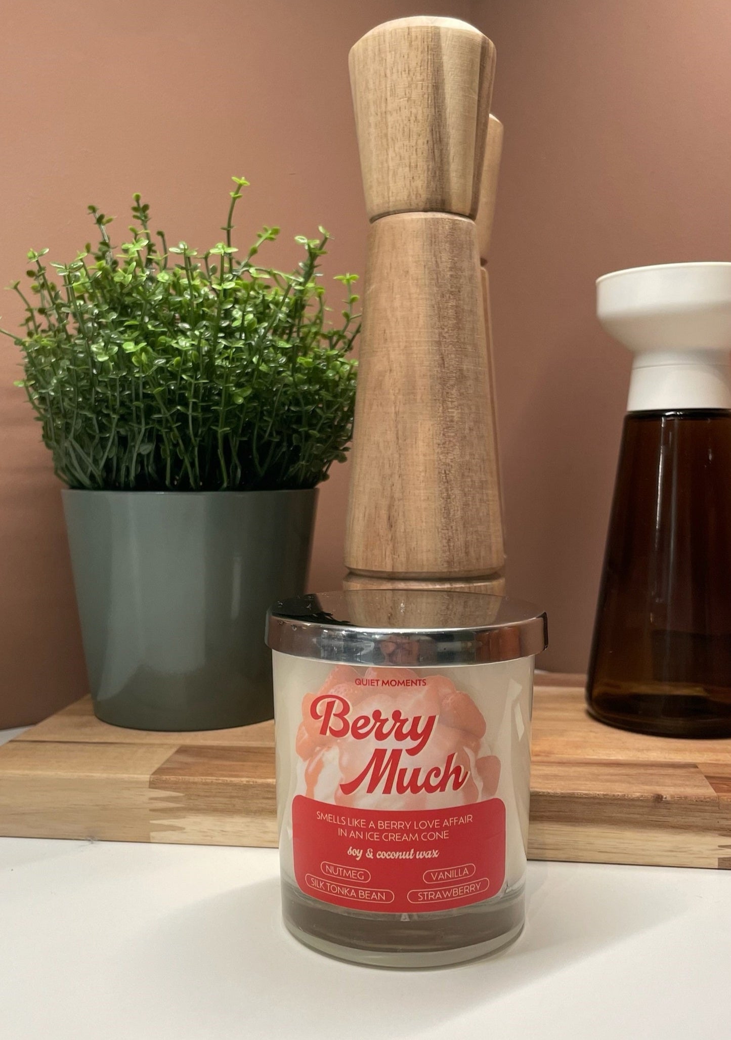 Berry Much — Strawberry Ice Cream in Jar | 230g Soy & Coconut Wax Candle