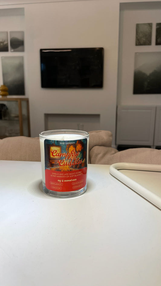 Campfire Cuddles —  Warmth and Comfort By The Flames In a Jar | 160g Soy & Coconut Wax Candle