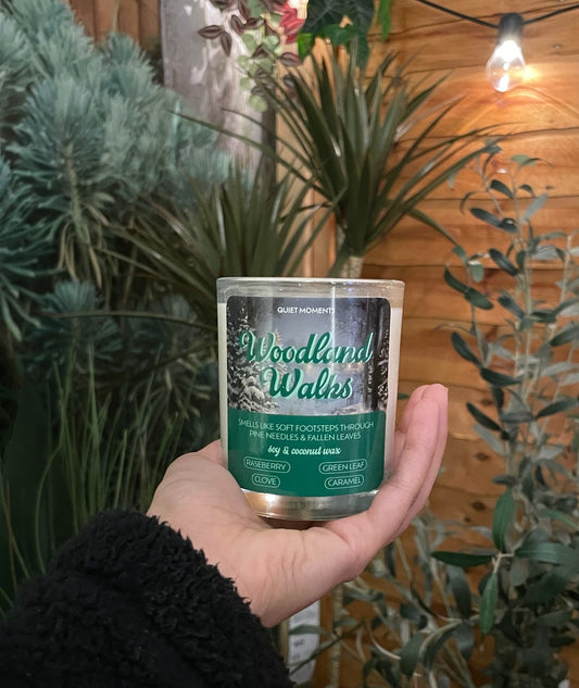 Woodland Walks —  A Crisp Morning Stroll Through Nature In a Jar | 160g Soy & Coconut Wax Candle